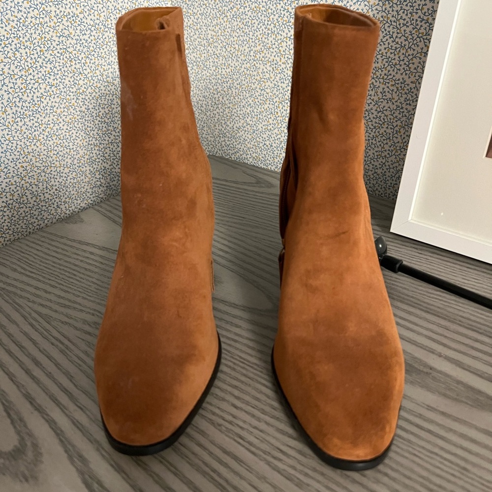JCrew Women’s Tan Suede Boots - Never Worn